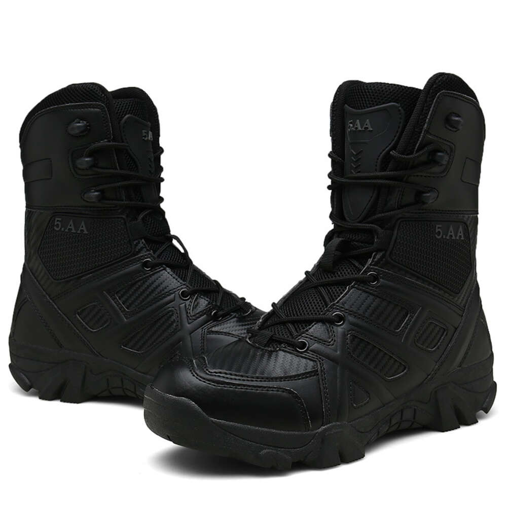 For Hiking Tactical Shoes Combat Outdoor High Top Military Men Motocycle Boots Ddmysaturn