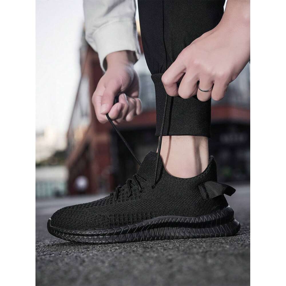 Breathable Men Lightweight Outdoor Fashionable Low Top Lace Up Running Shoes For Sports And Casual Wear Ddmysaturn