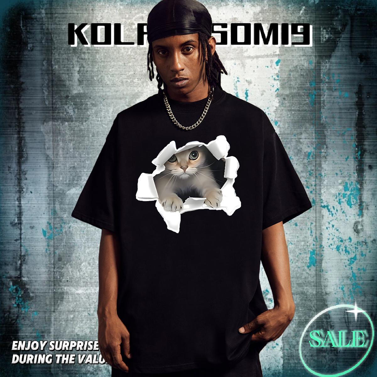 Custom T shirt Custom Print Oversized Sport Men Clothes T-Shirt Breathable Crew Neck Cotton Classic