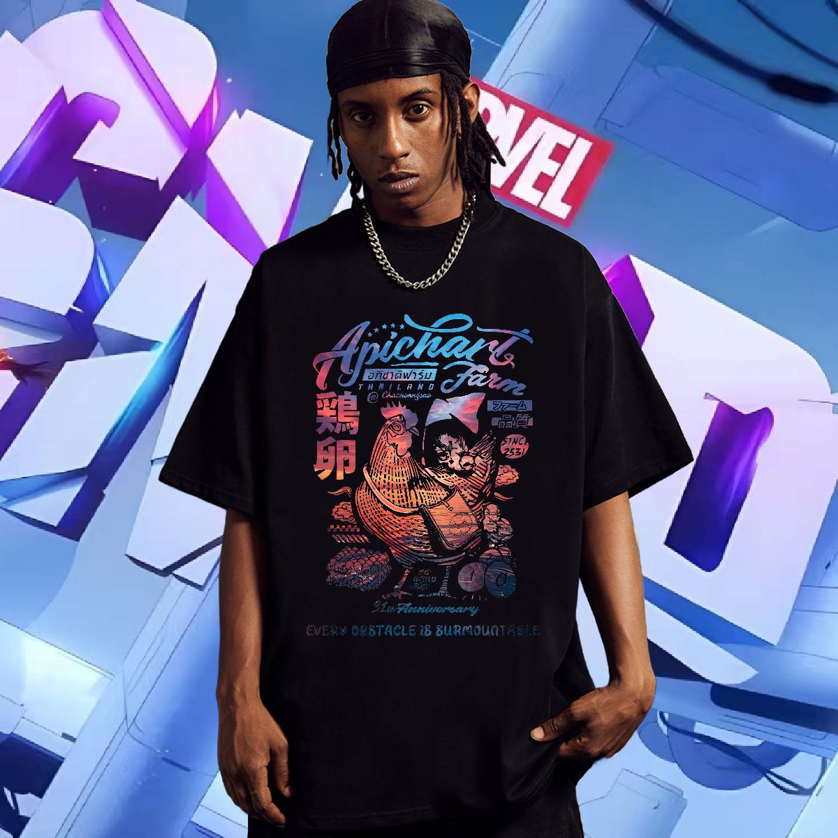 Wholesale Man T Shirts Crew Neck Cotton Street wear Hip Hop Couples T Shirts Skull Comfortable Wear