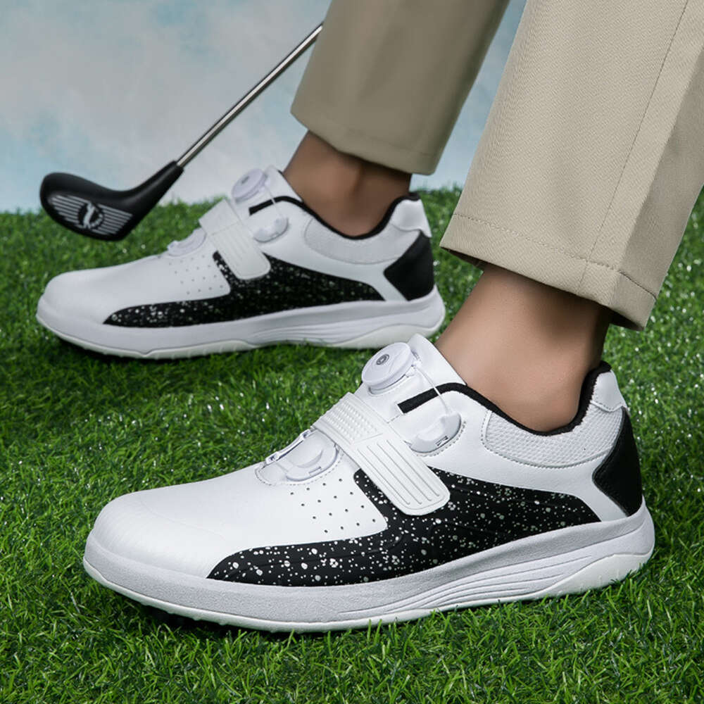 Men Golf Professional Leather Sneakers Shoes Comfortable Outdoor Walking Big Footwears Ddmysaturn