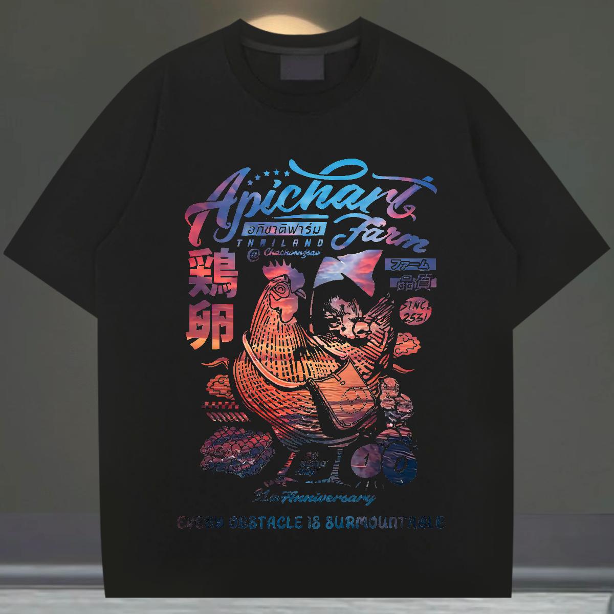 New Designer Mens T Shirts Custom Printed Daily Wear Men Tees Cotton O Neck Short Sleeves Brand