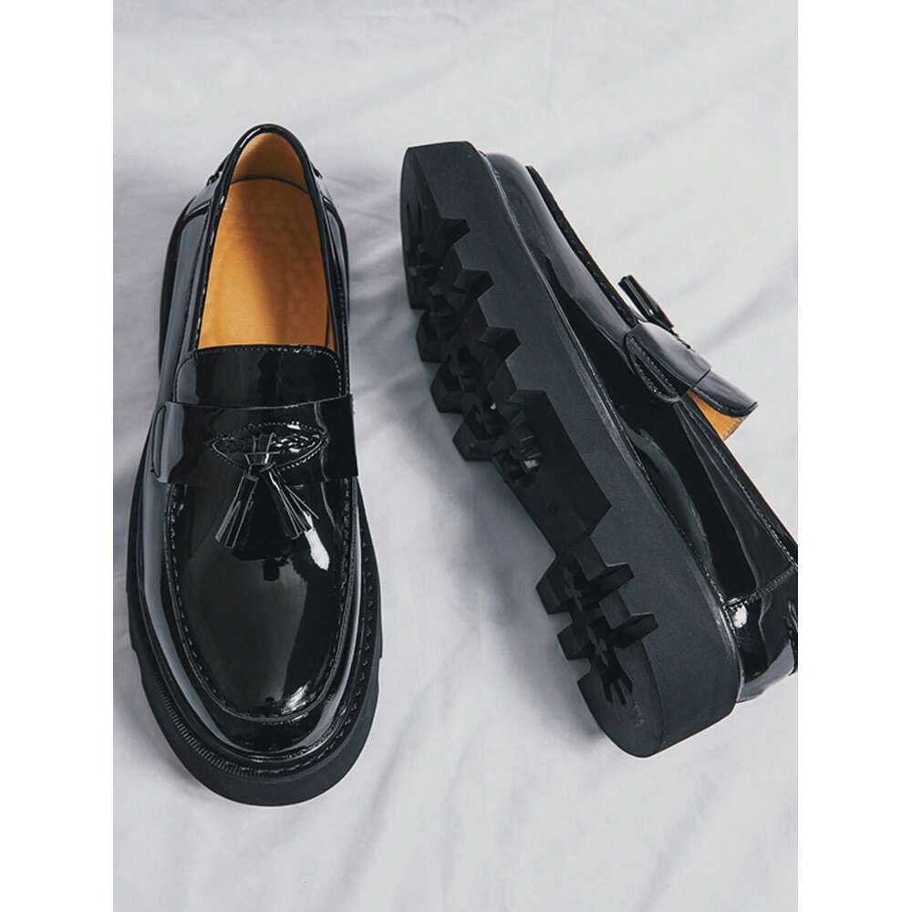 Scarpe In Pelle PU Maschile In Stile Brock, Abito Da Lavoro Con Soft Side Formale Casual Ocns, Scarpe Da Sposa Autunno Primaverile Per Sposo Da Spos-image