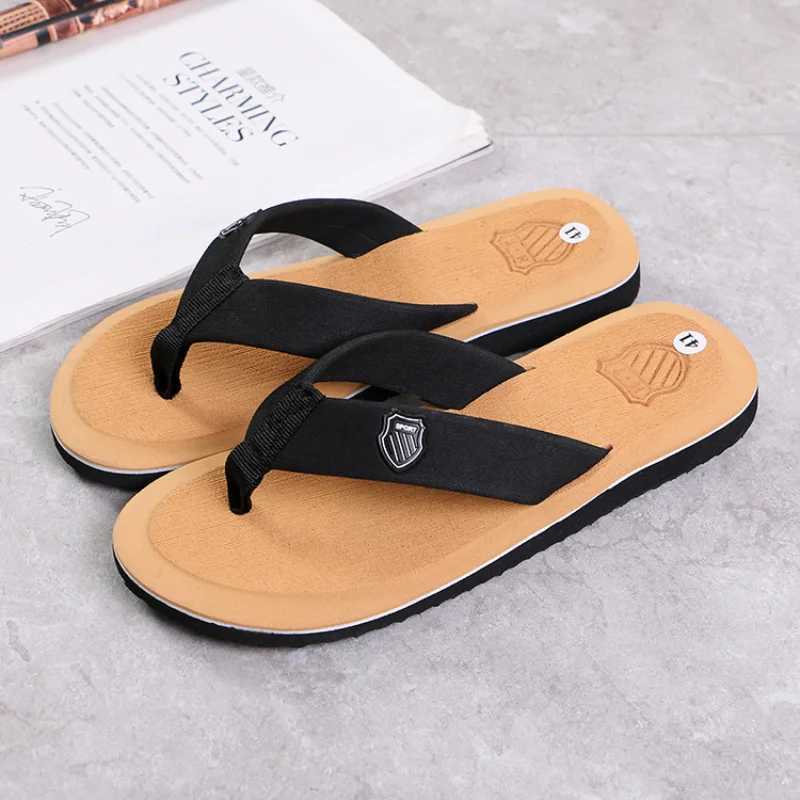 ps High Quality Men Flip Brand Mens Slippers Hot Sale Beach Sandals Non-slip Fashion Hombre Casual House SlippersL464 s