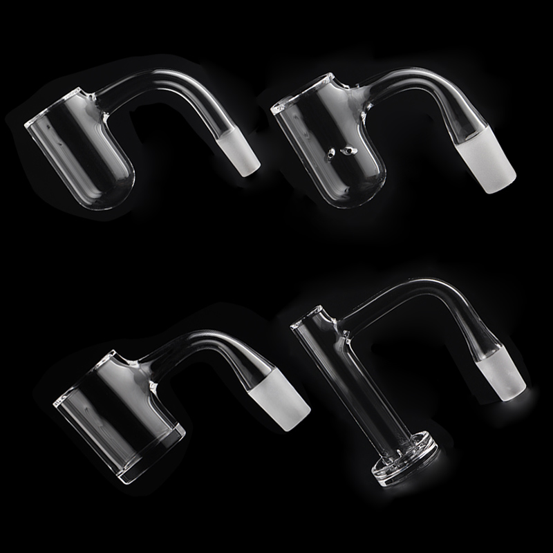 Beracky Full Weld Beveled Edge Quartz Banger, Round Bottom, Flat Bottom, Control Tower, With 2Pcs spinning Air Holes 10MM/14MM 18MM Quartz Banger Nails