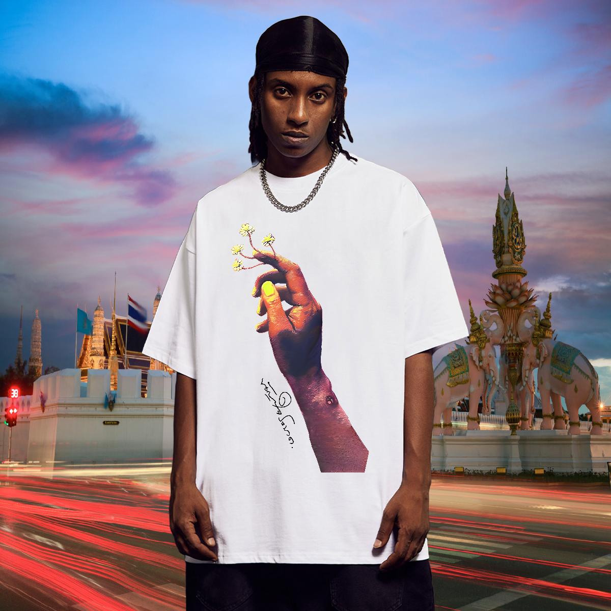 Designer T Shirts Men Street 180g Cotton Men Tshirts Classic DIY Logo Tee Shirt