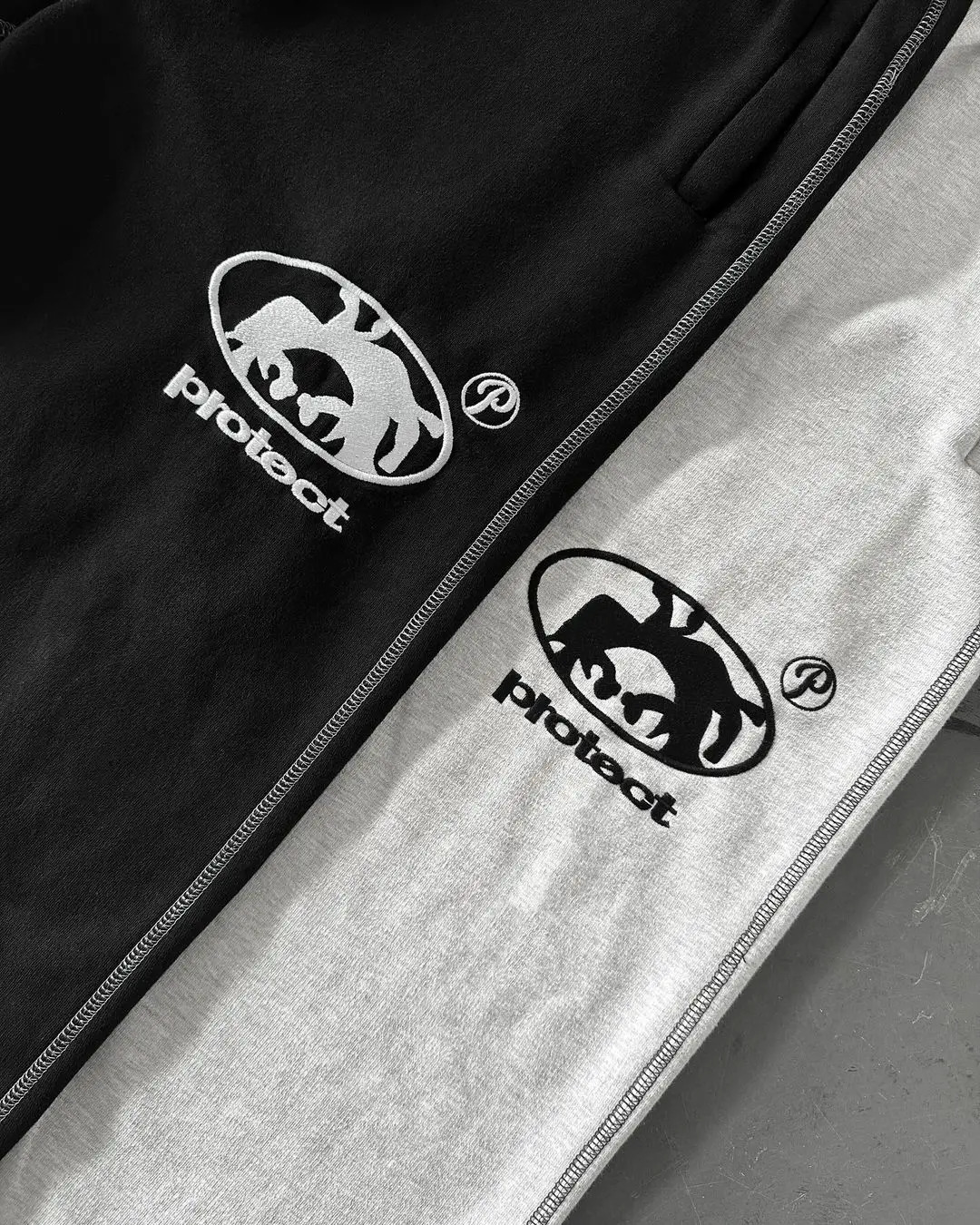 Harajuku Hip Hop Letter Embroidery Streetwear Men Women Waist Drawstr Jogging Trousers PROTECT Sweatpants Y2K Pants Casual Pants 240527