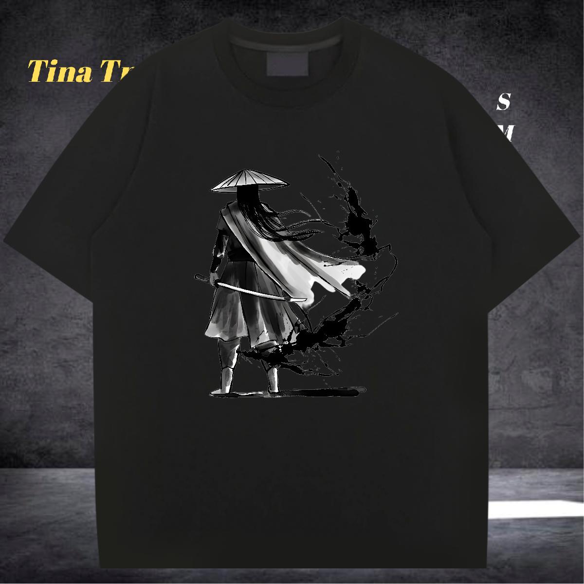 Loose T-Shirts High Street Hip Hop Breathable Crew Neck Cotton Couples T Shirts New Arrival Black Oversized Tops Shirt