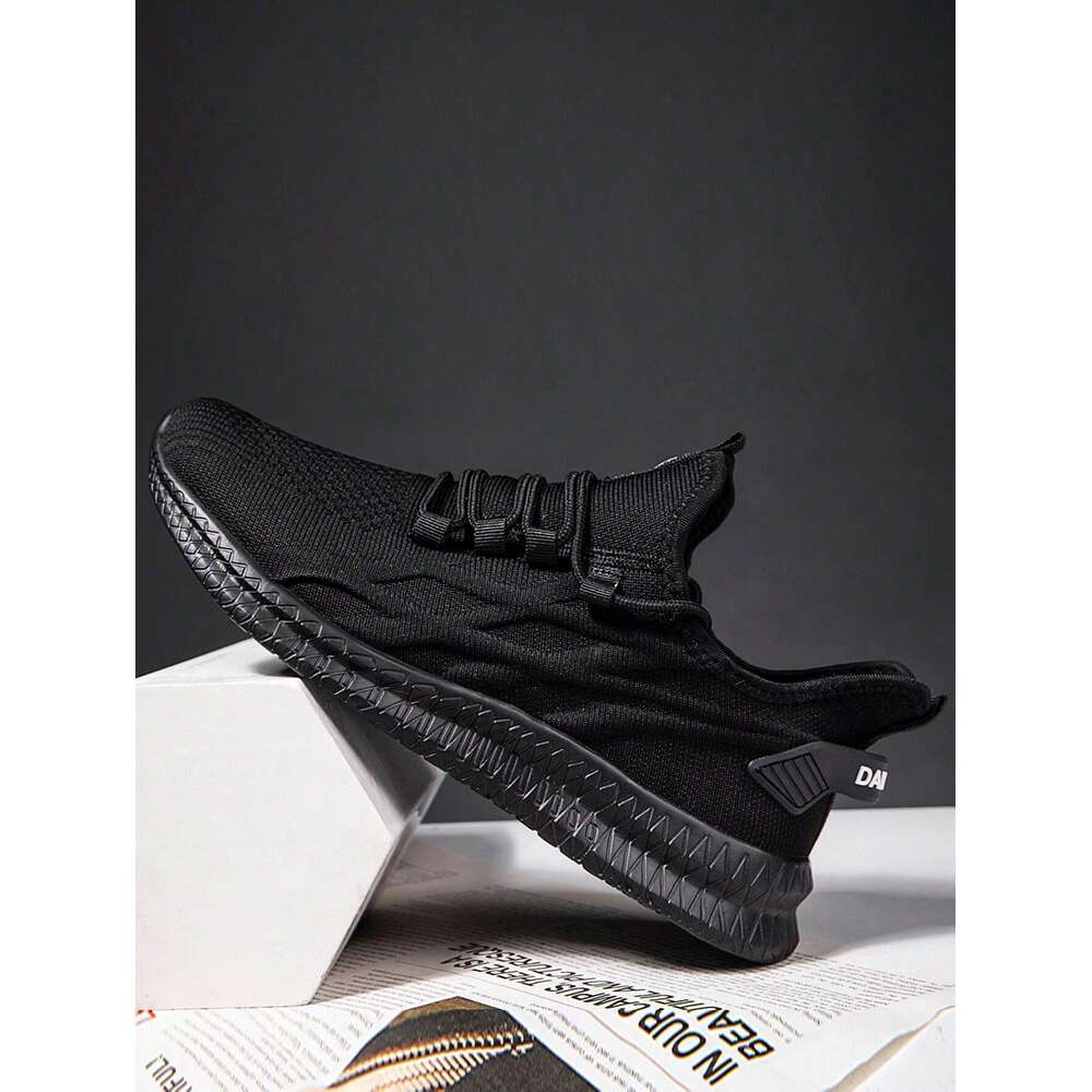Trainers Mens Black Running Leisure Walking Gym Tennis Shoes Lightweight Sports Outdoor Fiess Jogging Fashionable Sneakers Ddmysaturn