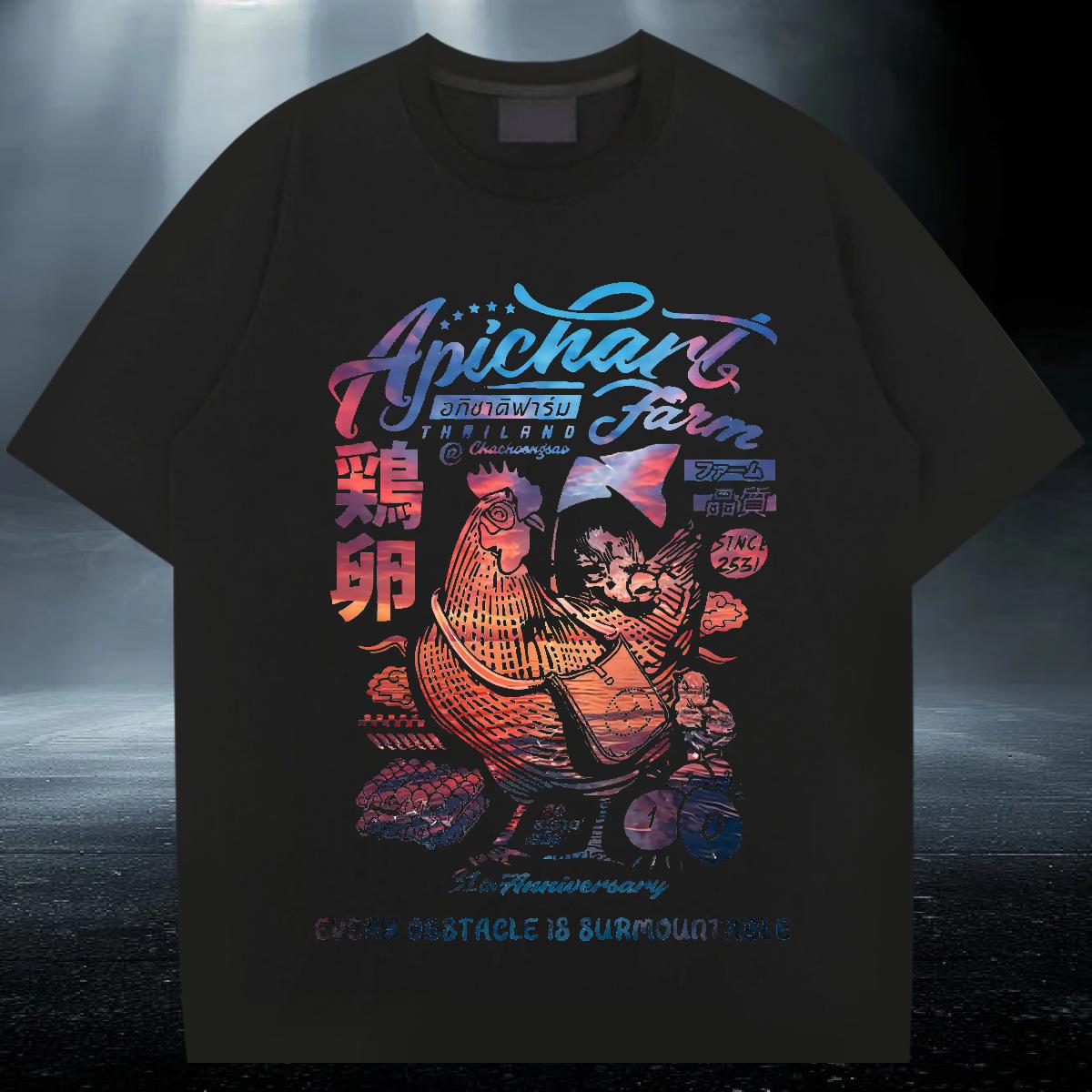 2024 DIY Men T Shirts DIY Printed Beach Men Tops Tees Short Sleeve Cotton O-Neck Wholesale