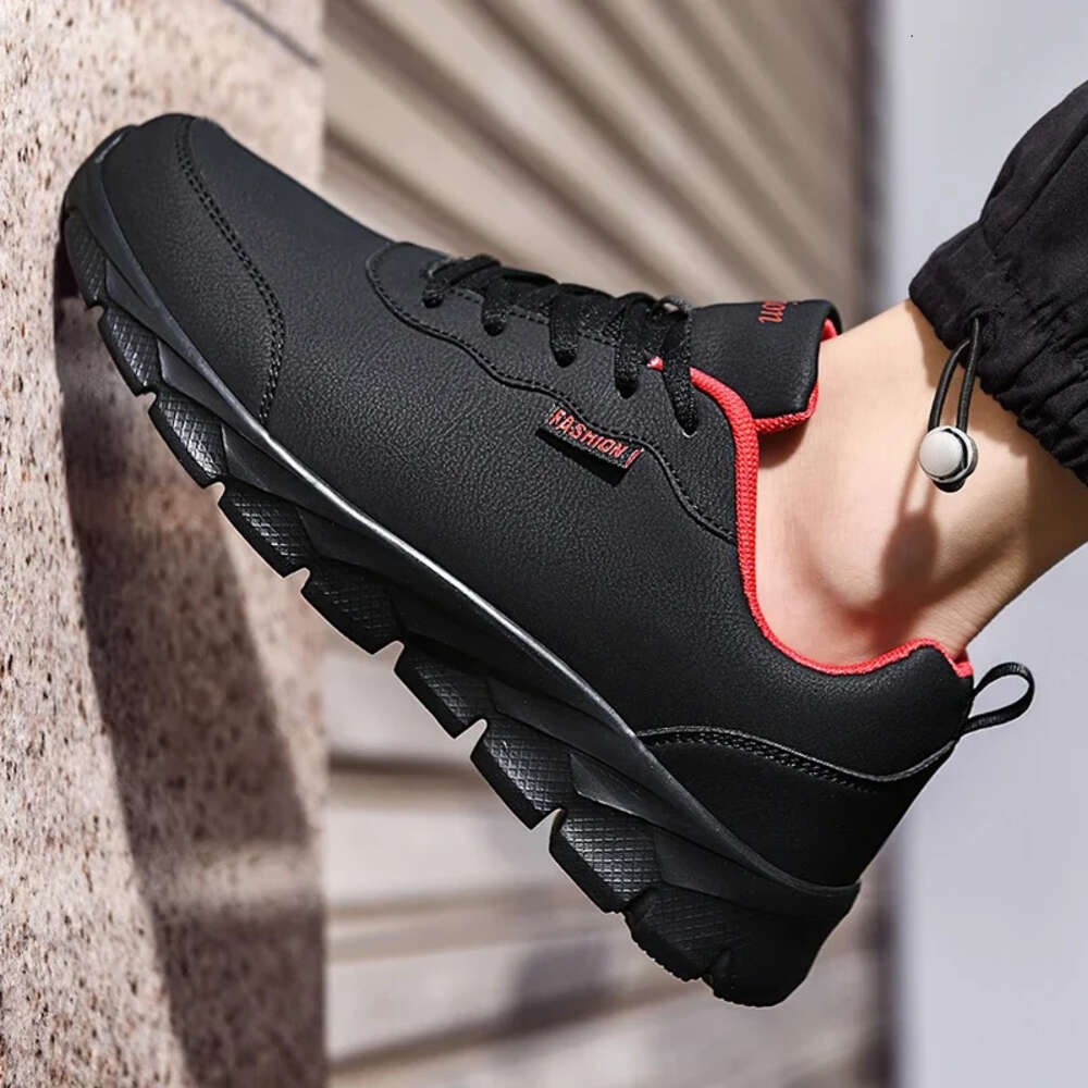 Leather Waterproof Walking Athletic Sneakers Wear Resistant Men Sport Running Shoes Zapatillas Deportivos Hombre Ddmysaturn