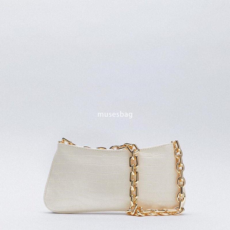 New High Quality Crocodile Pattern Underarm Bag with Advanced Touching Material Pattern Printed Chain Handheld Bag with One Shoulder Stick Bag