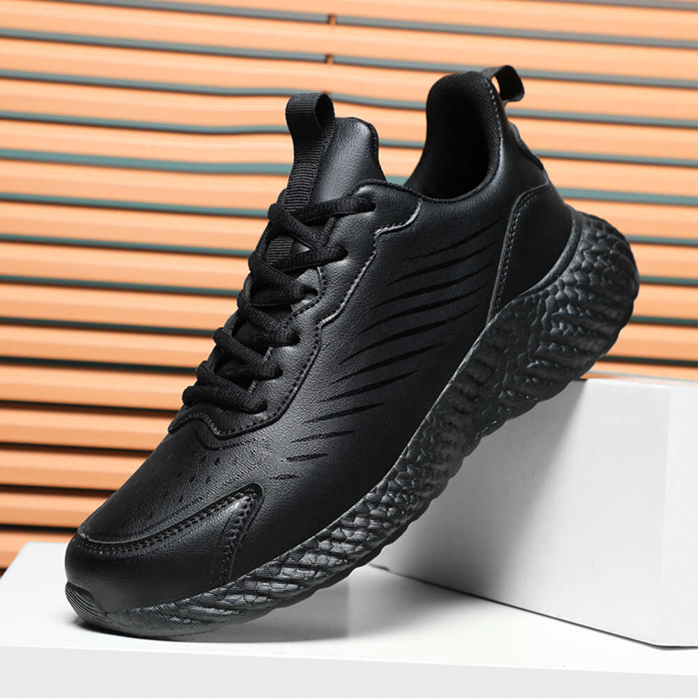 Ddmysports Leather Running Athletic Sport Lace Up Outdoor Sneakers Lightweight Men Gym Shoes Tenis Mascuo Esportivo OUTDOOR