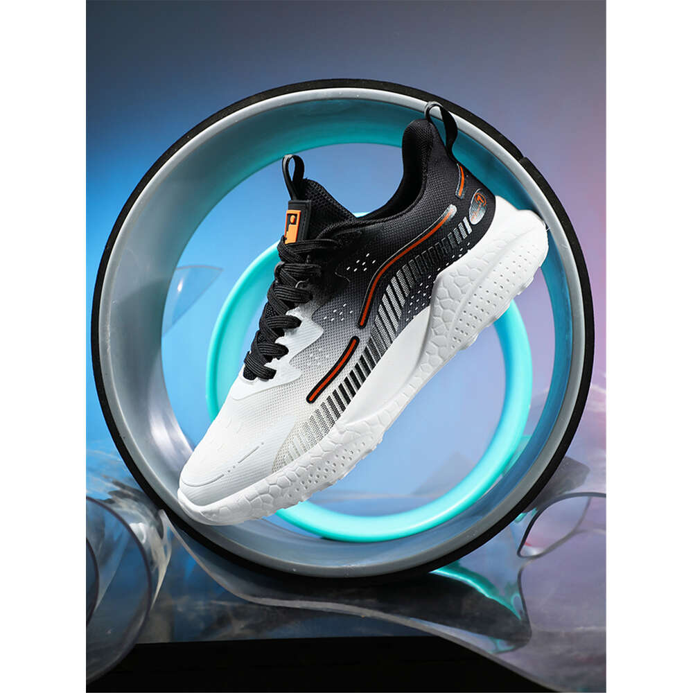 Casual Knitted Unisex Running Shoes Thick Outsole And Elevated Height Trendy Korean Design For Couple Ddmysaturn