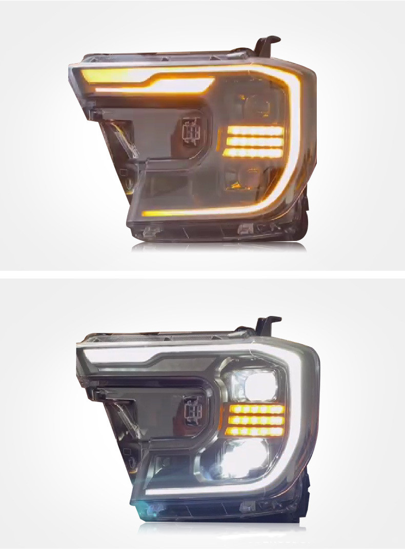 For Ford Ranger T8 2023 Car LED Headlight Assembly DRL Signal Front Lamp LED Modified Bifocal Lens Head Lights