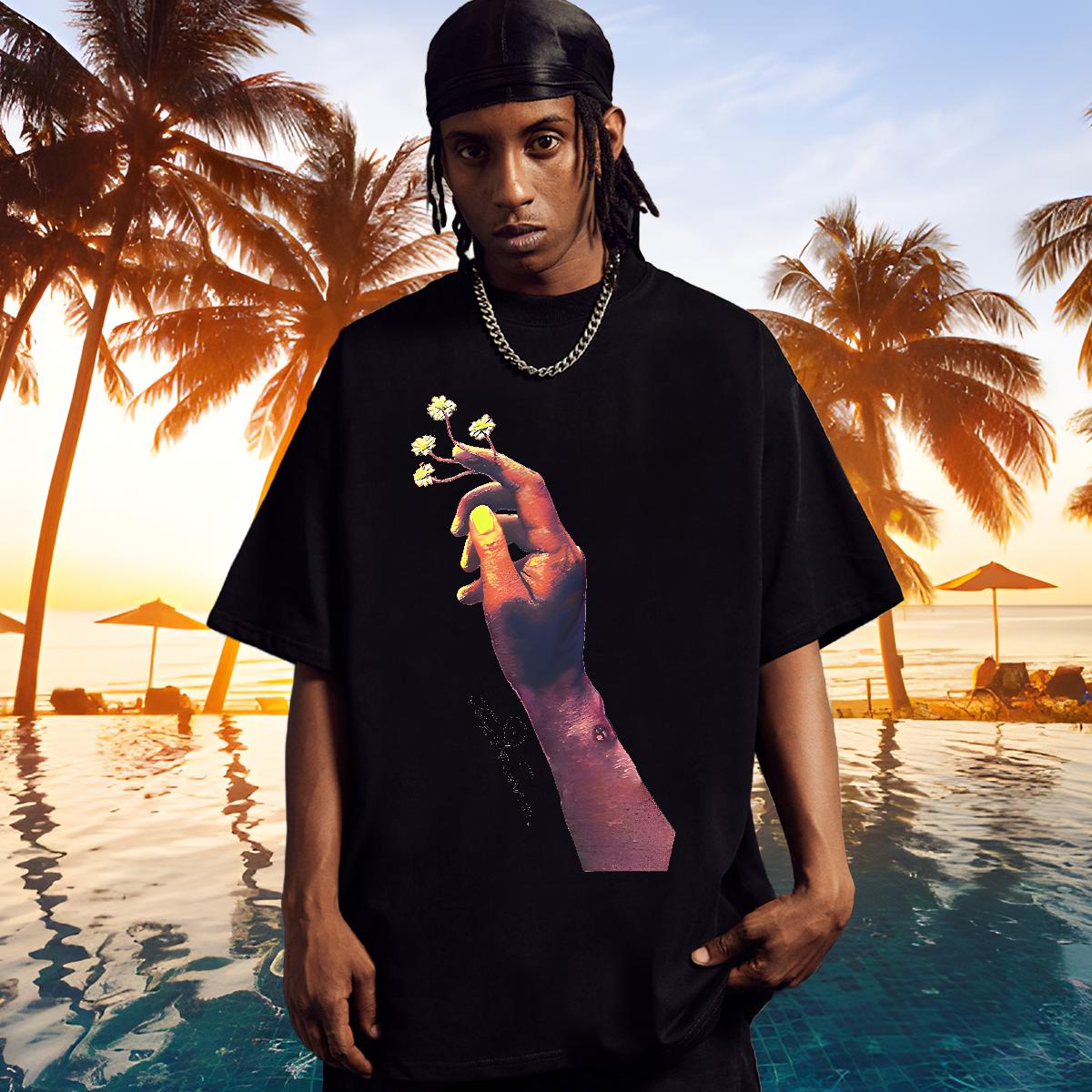 Brand T-Shirts Hip Hop Short sleeve Cotton Soft Couples T Shirts Fashion Casual Anime Clothings