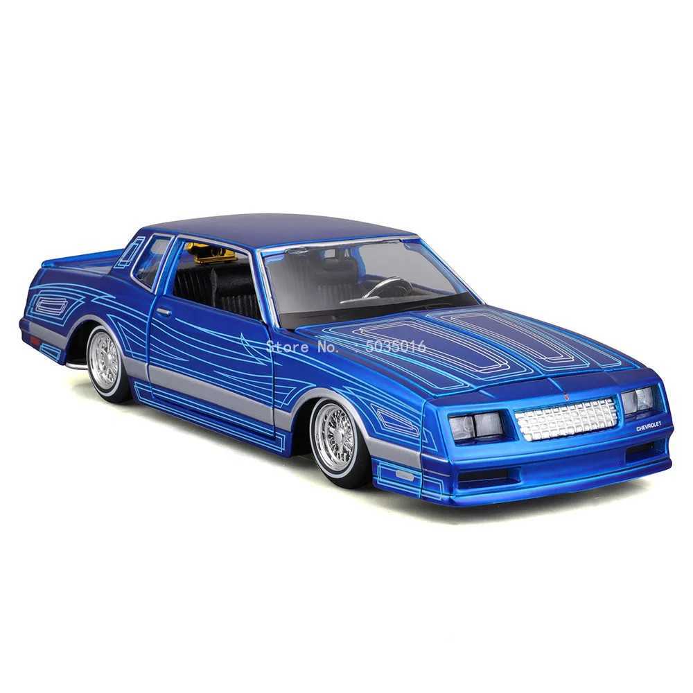 Diecast Model Cars Maisto 1 24 1986 Chevrolet Monte Carlo SS Supercar Antique Car Static Die Casting Car Collectible Model Car Toy Gift Tide Play T240