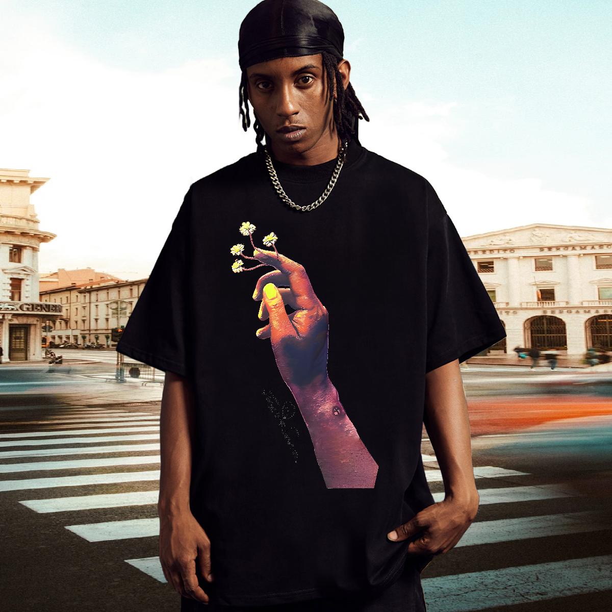 Popular T-Shirts for Men Spring Summer Cotton Breathable Men Tees 2024 DIY Oversized S-3XL Clothes