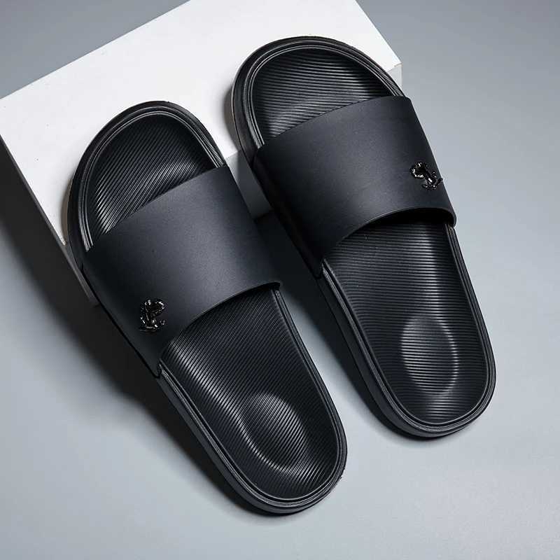 New Fashion Slippers EVA Soft outdoor Home Flip Flops Slides Non-slip Summer Beach Sandals Men ShoesL464