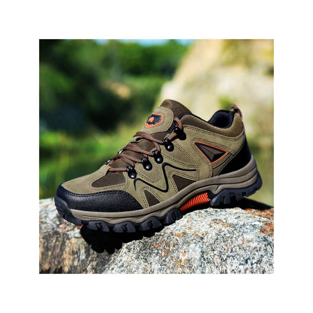 Ddmyoutdoor Men S Thick Soled Lace Up Wear Resistant Outdoor Shoes Suitable For Climbing Hunting Hiking