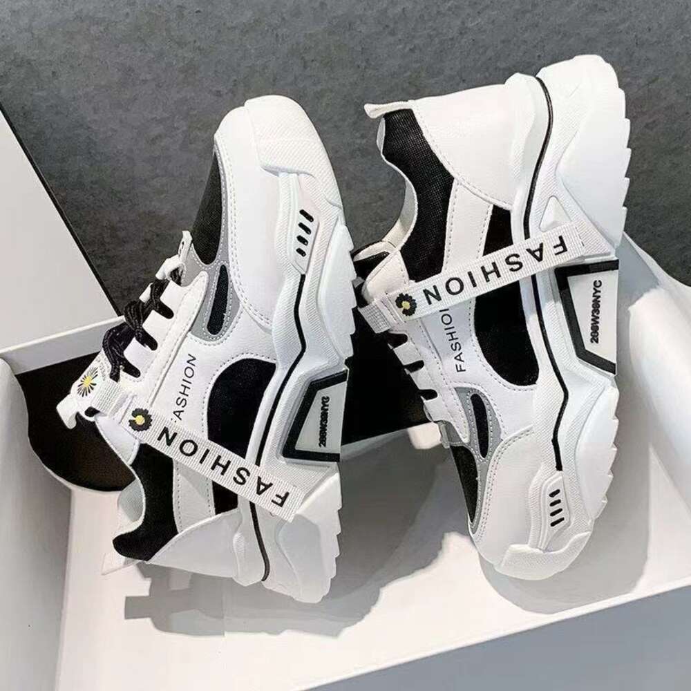 Ddmysports Spring Reflective Platform Women Korean Lace Up Sport Chunky Sneakers Mixed Color S Casual Vulcanize Shoes OUTDOOR