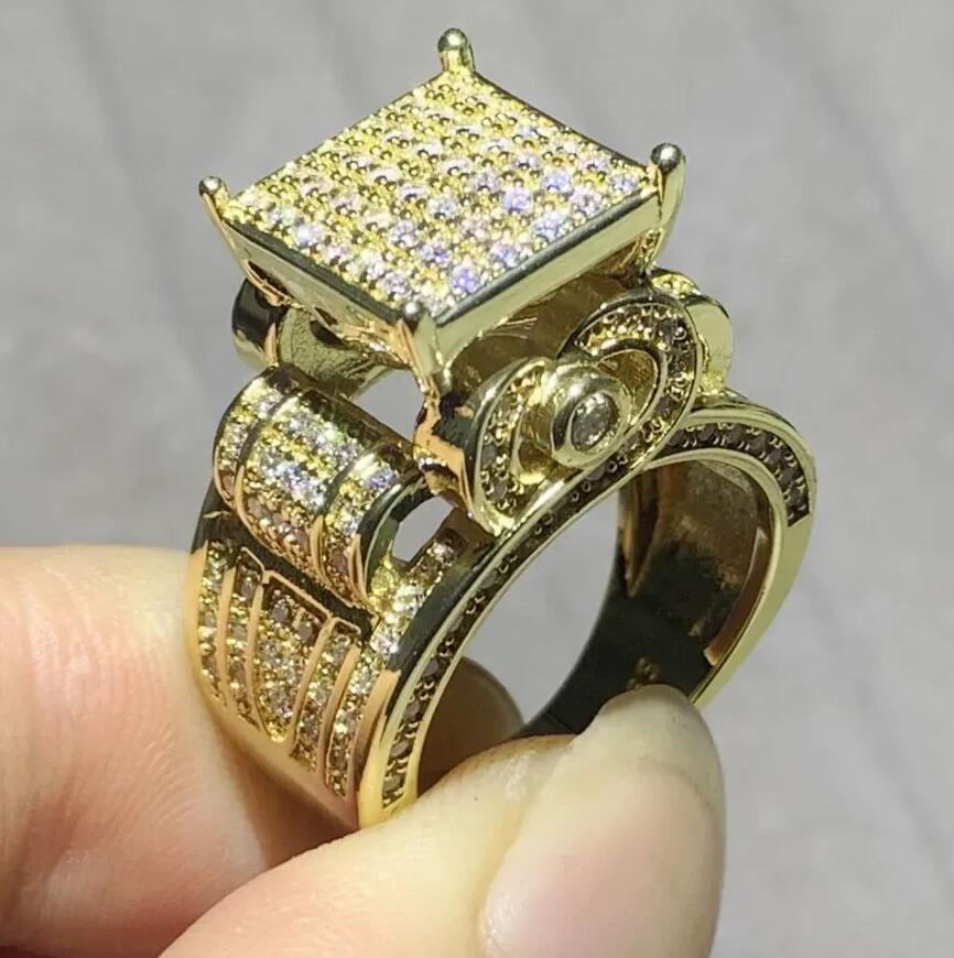 2024 Hip Hop Top Sell Eternity Wedding Rings Sparkling Jewelry Sterling Sier Fill Pave White Sapphire Party Women Heart Ring For Lover Gift