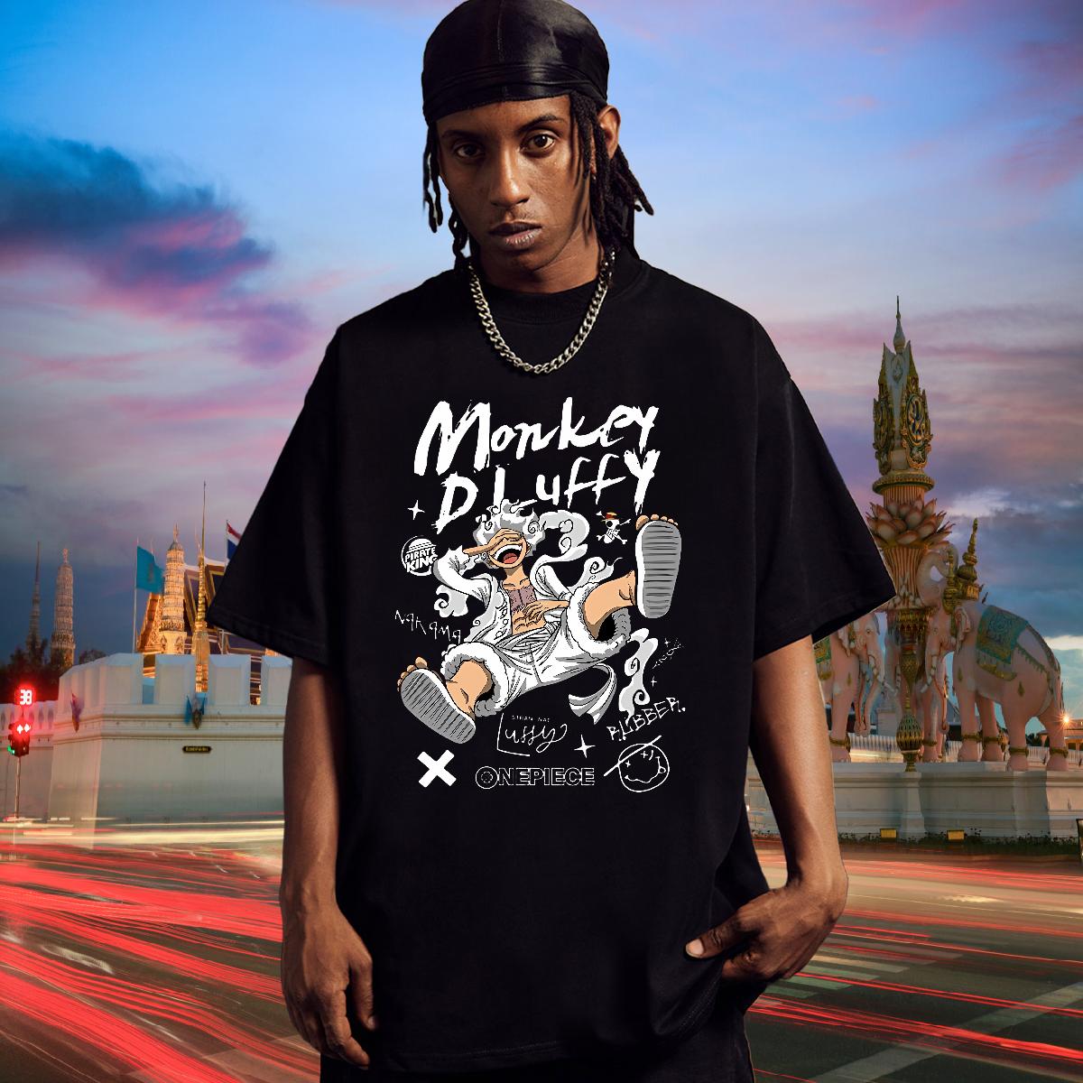 DIY T-Shirts for Men Cartoon Print Sports Casual Men Clothes T-Shirt Cotton Breathable Short Sleeve Loose