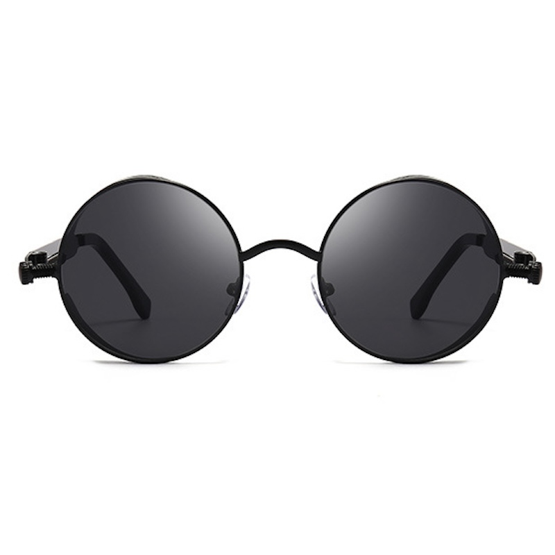 Round Steampunk Sunglasses Men Metal Women Fashion Round Glasses Brand Designer Vintage Sun Glasses High Quality Oculos de sol UV400 S64 IVISTA