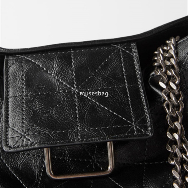 New high-end single shoulder bag with large capacity diamond grid zipper tote bag niche single shoulder handle shopping bag