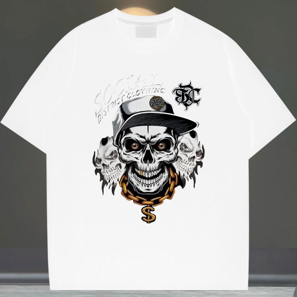 Fashion Casual T Shirts Men DIY Printed Casual Beach Men Tshirts Breathable Short Sleeve Soft