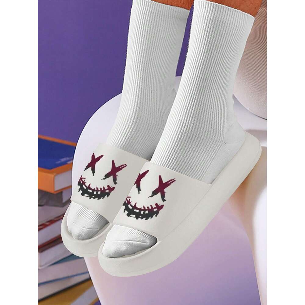 Personality Men Trendy Multifunctional Fashion Pattern Printed Slippers Suitable For Indoor Outdoor Beach River Trekking Water Sports Daily Casual Ddm
