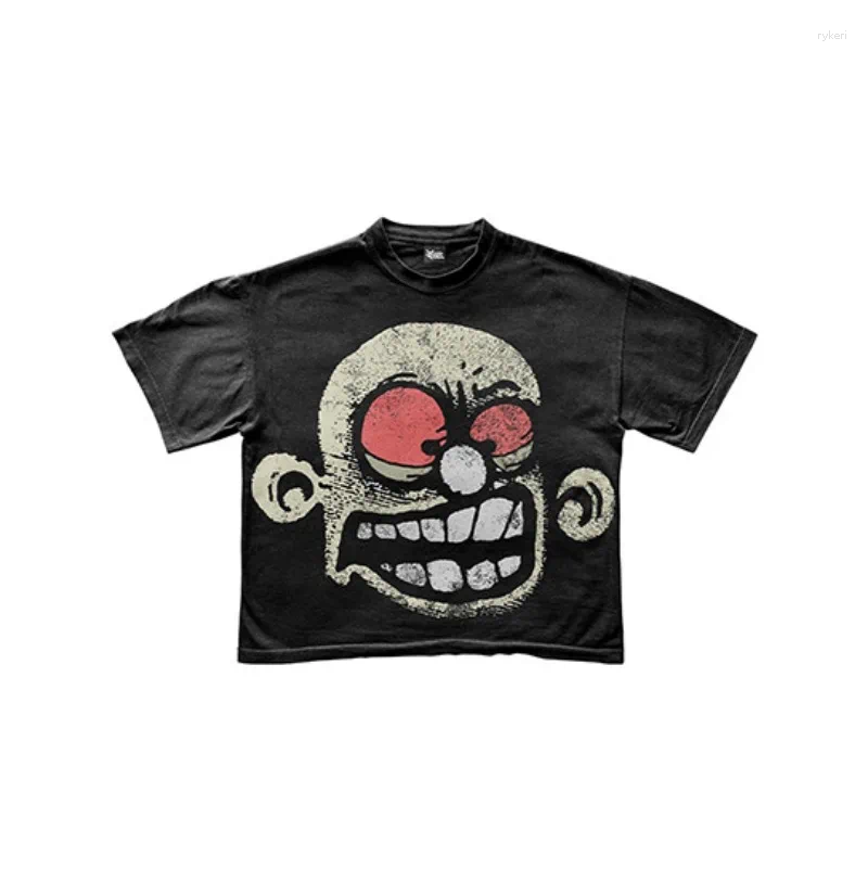 Mens T Shirts Style Streetwear Anime Patterns Shirt Haruku Gothic Clothes Men Women Spring Summer Leisure Loose Short Sleeve Top