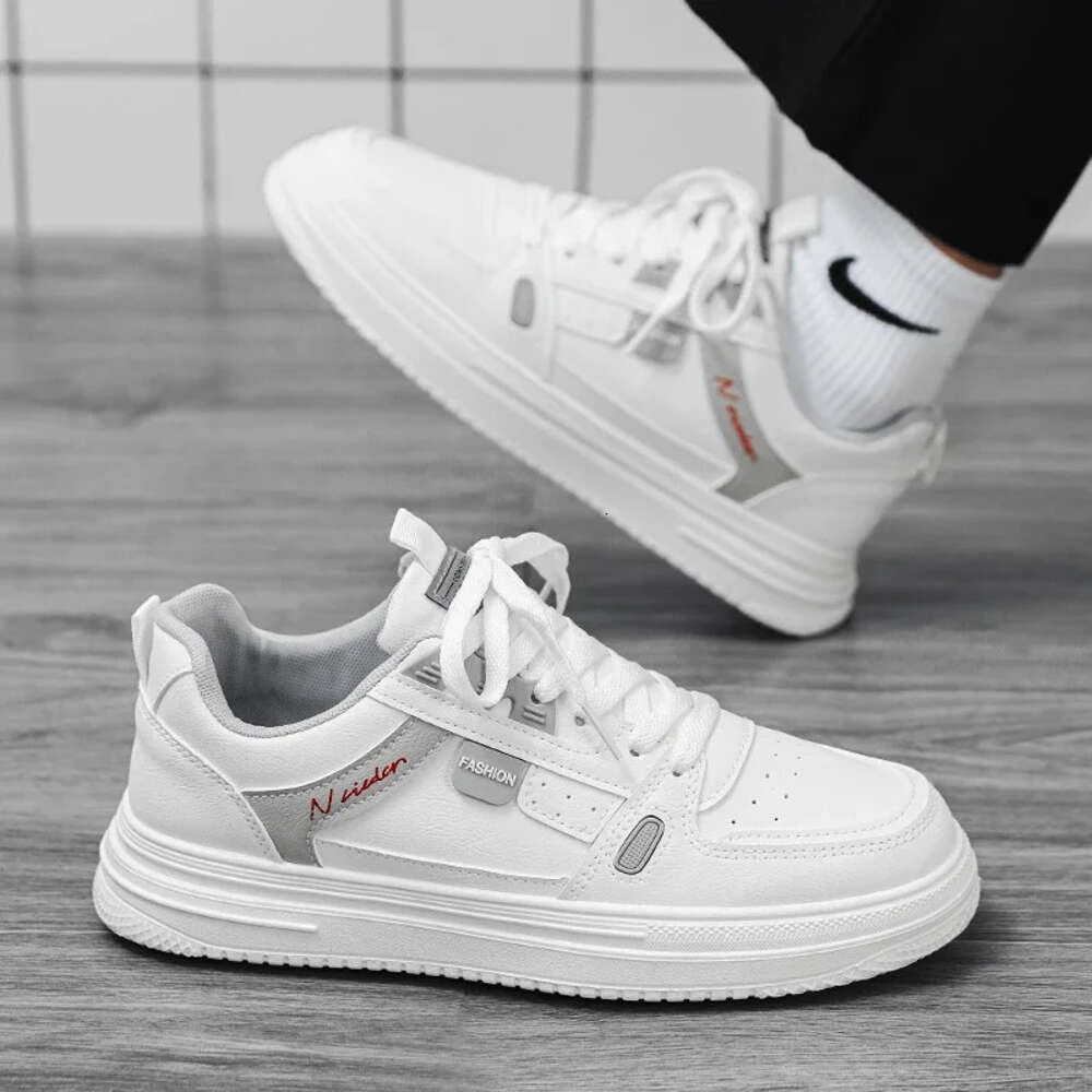For Men Skateboarding Running Breathable Sports Board White Shoes Sneakers Comfortable Athletic Training Footwear Platform Ddmysaturn
