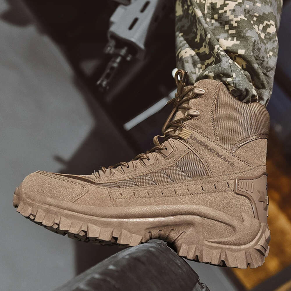 Men S New Military Boots High Top Outdoor Hiking Shoes Anti Collision Quality Army Tactical Sport Jogging Trekking Sneakers Ddmysaturn