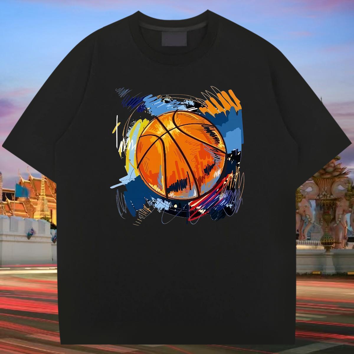 5A Couples T Shirts 180g Cotton High Street Hip Hop Mens T Shirts Black Oversized Brand Tees