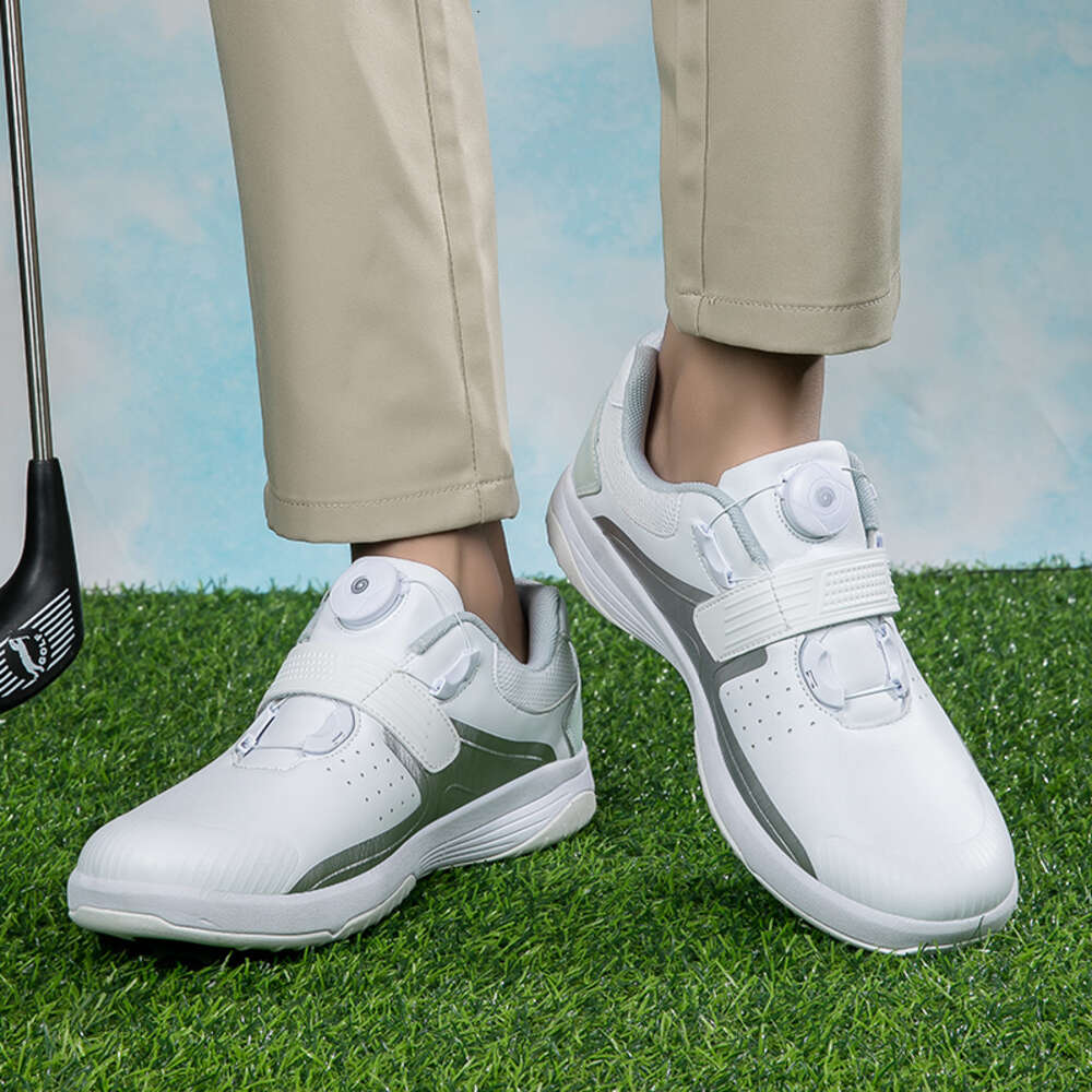 Men Golf Professional Leather Sneakers Shoes Comfortable Outdoor Walking Big Footwears Ddmysaturn