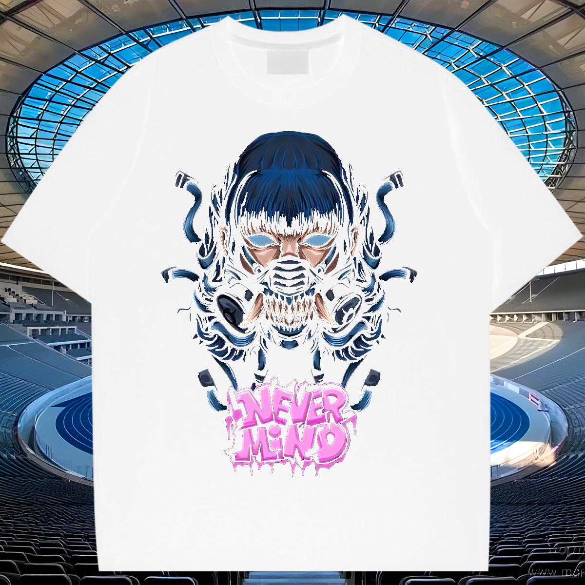 Loose Fit T Shirts Men Sport Breathable Short Sleeve Tshirt for Man Woman New Arrival Skull Clothings