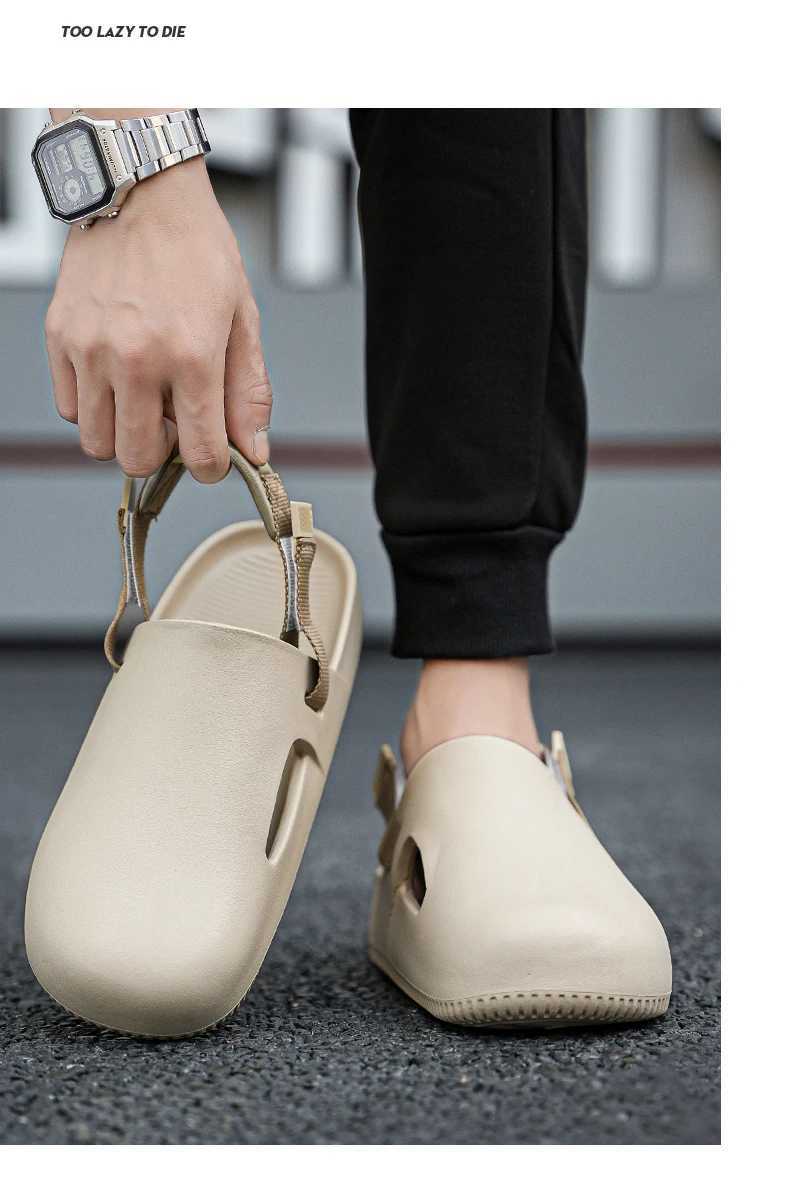 New designer shoes designer sandals mens women soft sole slippers EVA thick soled Summer beach shoes casual trend anti skidding Classic couple hole sh