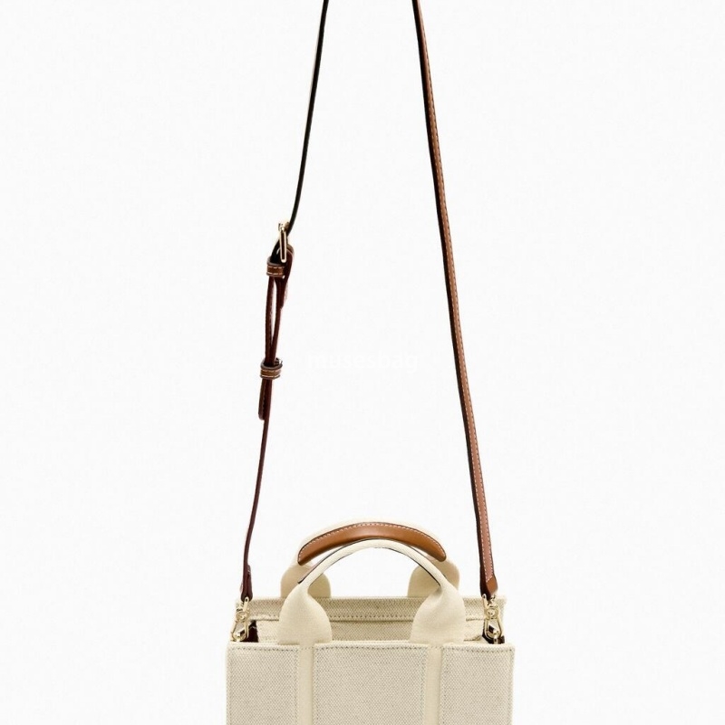 New high-quality and high-capacity tote bag with niche design high-end black and white patchwork shoulder bag canvas city carrying crossbody bag