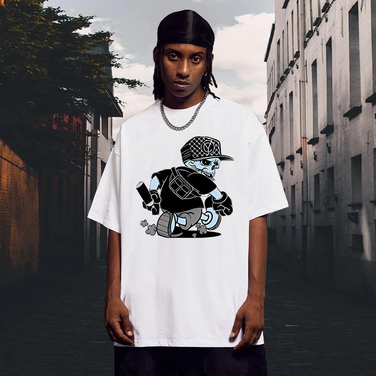 5A Men Tees Crew Neck Cotton Breathable Street wear Hip Hop T shirt Anime Fashion New Clothes