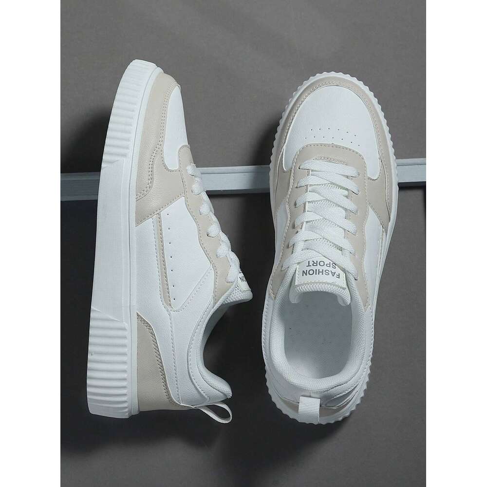 Ddmyoutdoor Men S Athletic Beige Casual Fashion Lightweight Sneakers Board Shoes Skate Shoes