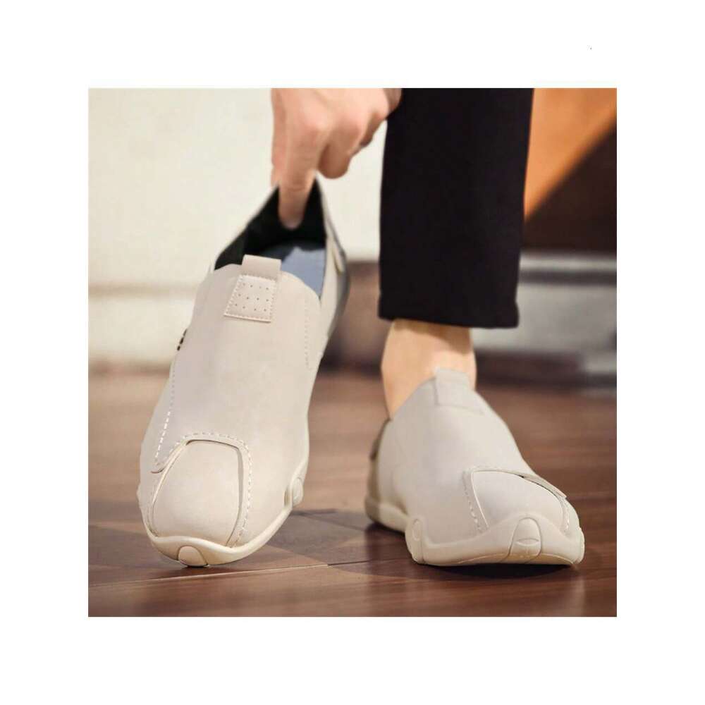 Men New Style Slouchy Driving Loafers Slip On Casual Breathable Work Soft Soled Five Finger Tide Shoes Ddmysaturn