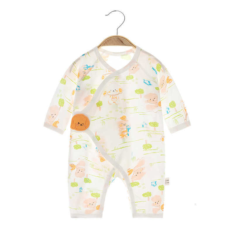 Baby Jumpsuits Summer newborn jumpsuit baby pure cotton thin boneless clothes long sleeved baby summer clothing Pure cotton children's clothing