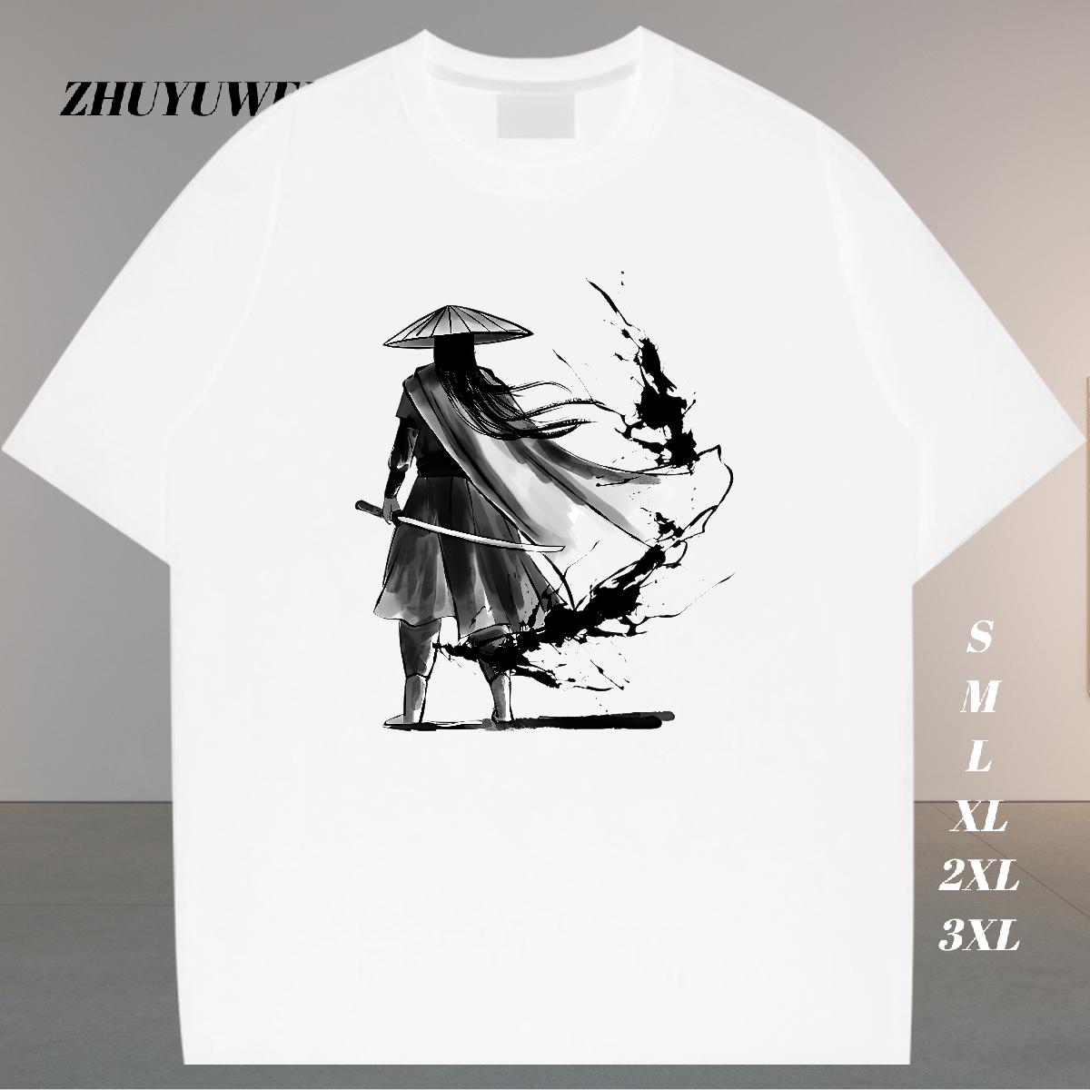 Cool Design Men T Shirts Anime Printing Street 180g Cotton Tshirt for Man Woman New Designer Custom Cartoon Clothings