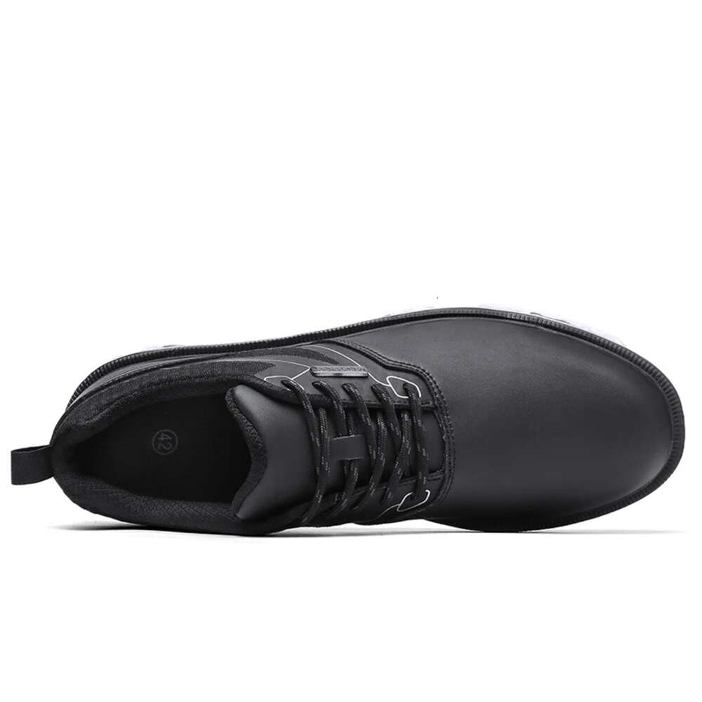 Black Waterproof Shoes Men Comfortable Golf Sneakers Outdoor Size 40-47 Walking Footwears Sports Anti Slip Athletic Sneaker