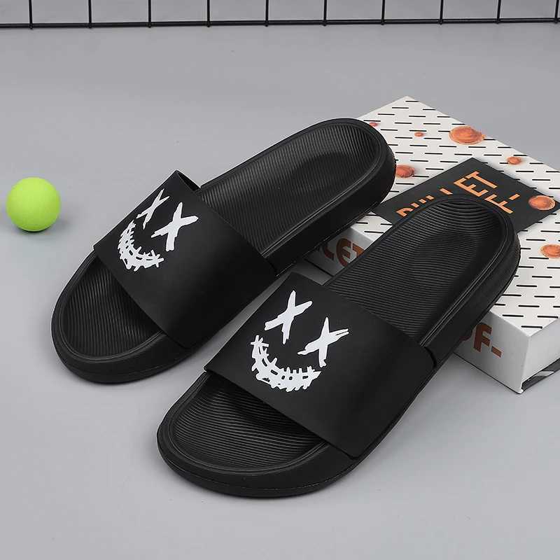 New Fashion Slippers EVA Soft outdoor Home Flip Flops Slides Non-slip Summer Beach Sandals Men ShoesL464