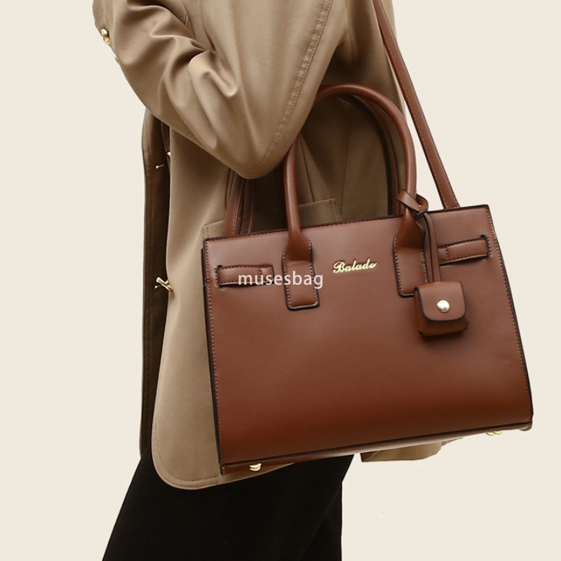 High quality women's PU temperament shoulder bag, trendy and fashionable tote bag classic and versatile two-piece set practical mother and child 