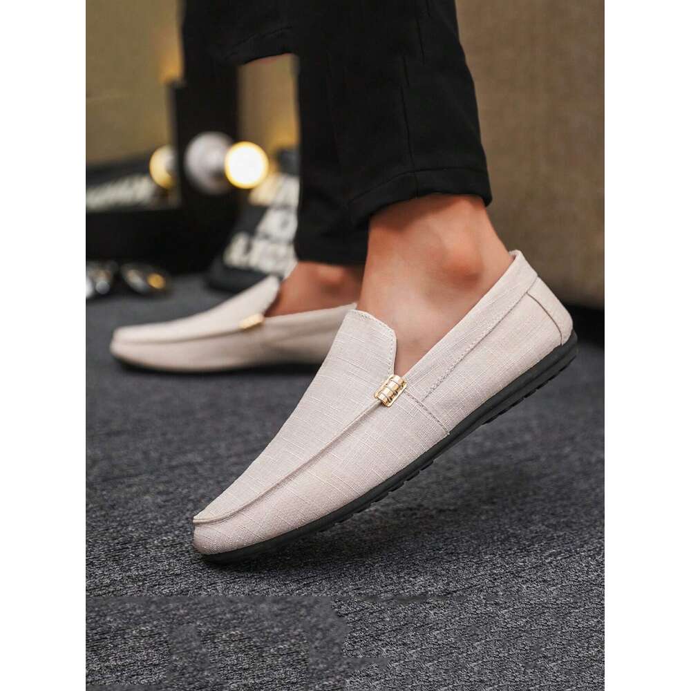 S Loafers Men Casual Penny Slip On Flat Fabric Shoes Ddmysaturn