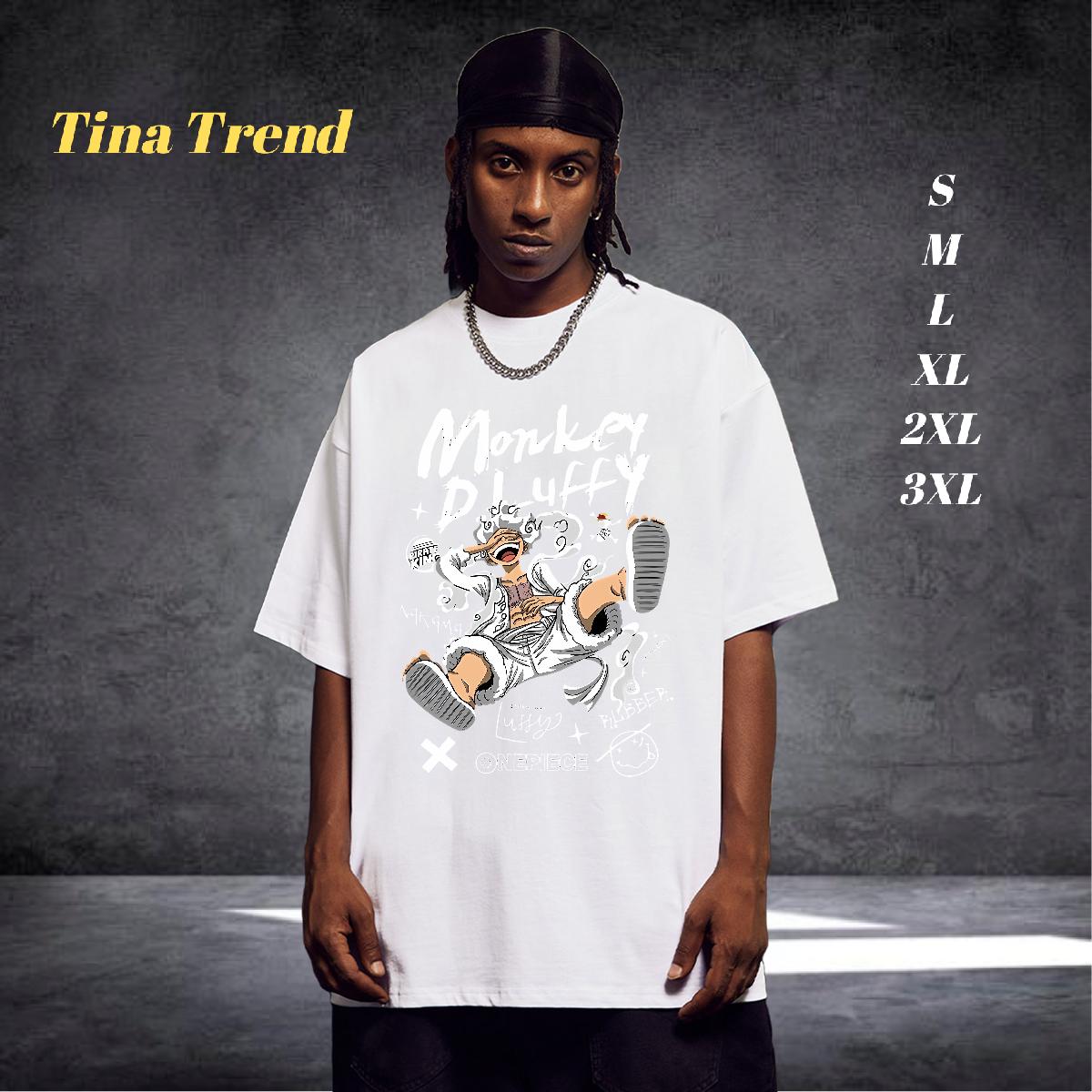 Fashion Design Mens T Shirts Black Oversized Anime Printing Street Tshirt for Man Woman Crew Neck Cotton Designer