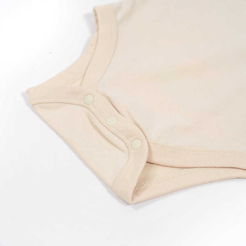 Baby Jumpsuits Baby jumpsuit solid color baby short sleeved bag buttocks jumpsuit pure cotton baby jumpsuit